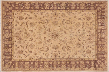 handmade Traditional Kafkaz Tan Brown Hand Knotted RECTANGLE 100% WOOL area rug 10 x 14